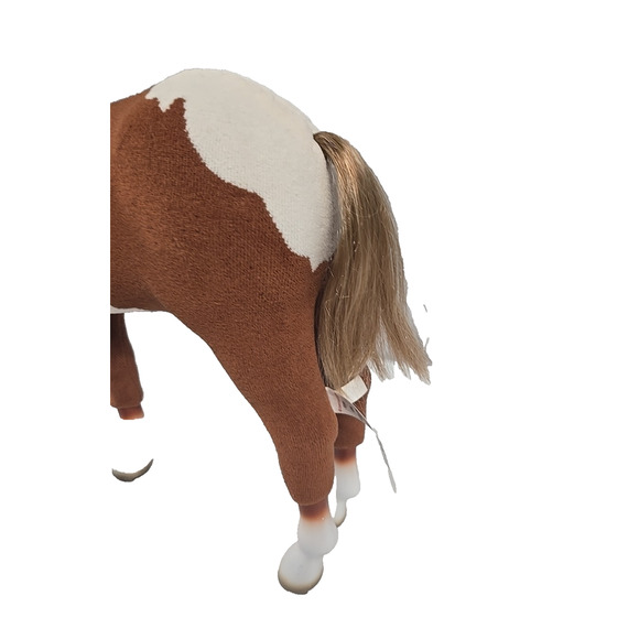 American Girl Paint Foal Horse 2019 GJD50 Brown Fabric Coat Rooted Mane and Tail - Picture 3 of 12